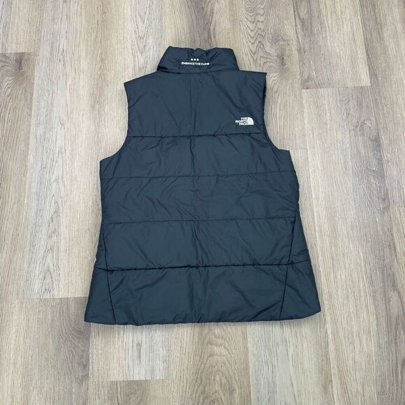 The North Face Vest Womens Medium Black Puffer Outdoor Hiking Full Zip Dome - Picture 8 of 13